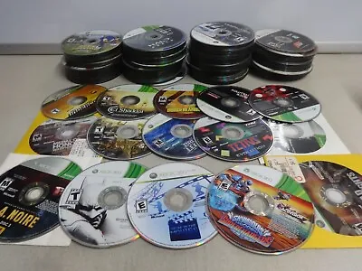 HUGE SELECTION XBOX 360 VIDEO GAME DISC Only U CHOOSE FROM DROP DOWN DISC ONLY • $11.04