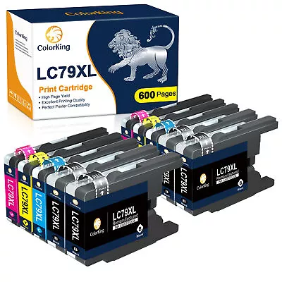 10 Pack LC79 Ink Cartridge Compatible For Brother MFC-J825DW MFC-J835DW J625DW  • $14.99