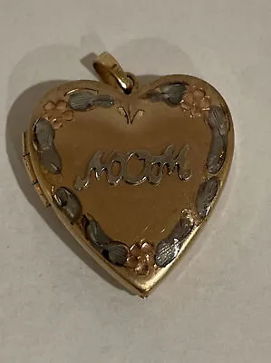 Mom Heart Locket Pendant 1/20 14kt GF • $14.75