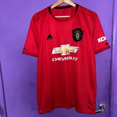 Adidas Manchester United Jersey Red Home Kit Size Large 2019 2020 19/20 Season • £22