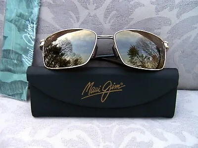 *New* MAUI JIM COVE PARK Gold-Black & Bronze Polarized Sunglasses ~ H531-16 • $179.98