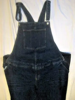 Old Navy Denim Stretch Bib Overalls Maternity Women's (Waist 48  X L 28 ) • $18