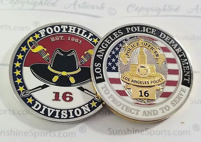 Los Angeles Police Foothill Division Challenge Coin 3rd Series LAPD FBI CHP • $19.25