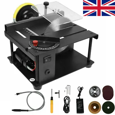 Multifunctional Mini Table Saw DIY Hobby Woodworking Bench Cutting Machine 100W • £95.99