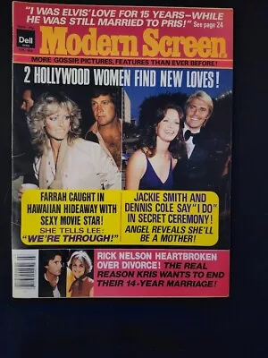 Modern Screen March 1978 Elvis Farrah Rick Nelson Jackie Smith EUC • $30