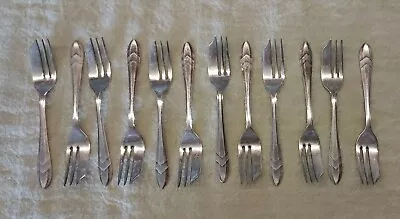 12 Vintage M.S. Ltd Sheffield England EPNS Pastry Forks  • $31.25