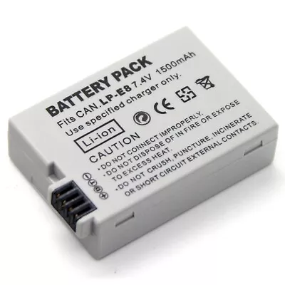 Li-ion Battery Pack For Canon EOS 550D EOS 600D EOS 650D EOS 700D BRAND NEW • $24.98