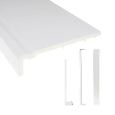 UPVC Ogee Fascia Capping 9mm 5m Length Cellular Foam Board Plastic PVC • £4.42