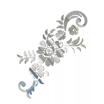  Flower Vine Wall Sticker Acrylic Stickers 3D Mural The Flowers • £8.78