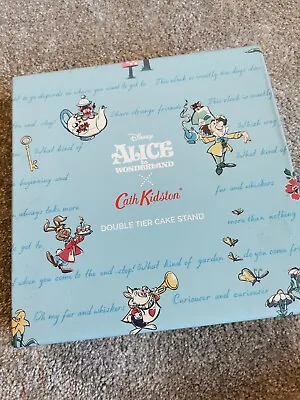 £65 • Buy New Cath Kidston X Disney Alice In Wonderland Cake Stand 2 Tier In Box