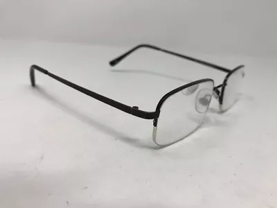 Magnivision Eyeglasses RCO1535 Black Gray Half Rimless CT0710 50-17-140 U641 • $13.40