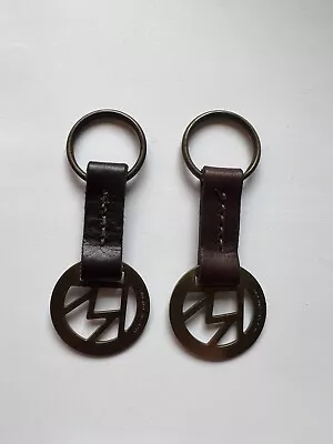 Vintage Marlboro Brass And Leather Keychains • $12.99