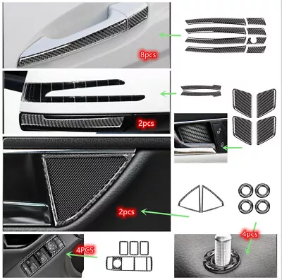 20PCS Carbon Fiber Car Door Accessories Trim For Benz C-Class C350 W204 07-2014 • $61.99