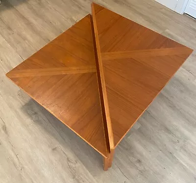 Laurits M Larsen Danish Modern Teak Triangular Coffee Tables Mid Century Modern • $1200