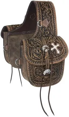 Premium Vintage Genuine Leather Western Saddle Bag For Horse Horse Gifts • $149