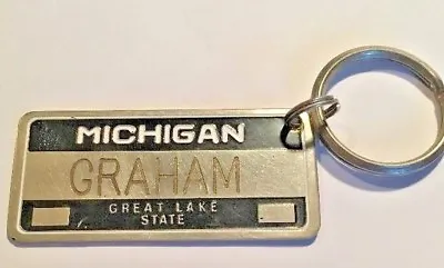  MICHGAN License Plate Miniature Key Chain   GRAHAM   • $12.99