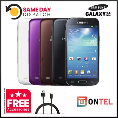 ⭐⭐ Samsung Galaxy S4 Mini 8GB GT-I9195 WHITE BLACK BLUE Unlocked GRADE  A  ⭐⭐ • £29.99