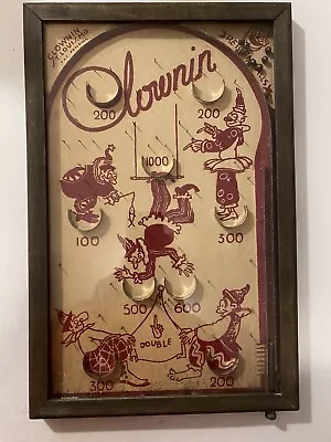 Vintage 1930s Pinball Game Clownin Up - Made In St. Louis MO -Carnival Sideshow • $85