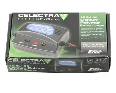 E-Flite Blade Celectra 1-2 Cell LiPo DC Charger 500mA 1A Charge Rate EFLC3000 • £9.43