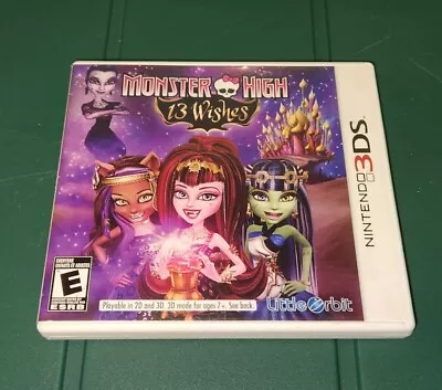 Monster High: 13 Wishes - Nintendo 3DS Game  • $17