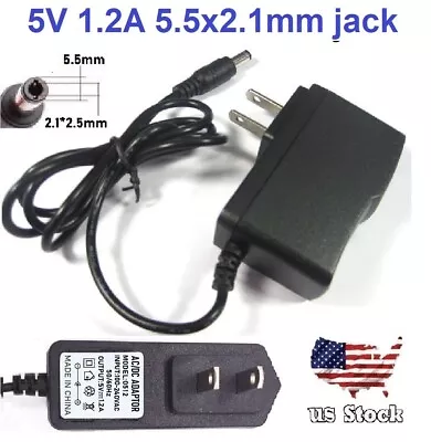 5V 1.2A 1200mA AC/DC 110-240V Converter Adapter Wall Charger Power Supply Mains • $3.56