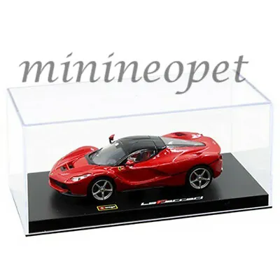 BBURAGO 18-36902 SIGNATURE SERIES FERRARI LAFERRARI 1/43 With DISPLAY CASE RED  • $19.90