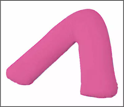 V Shaped Pillow & Pillow Case Cover Pregnancy Nursing Orthopaedic Baby Support • £3.89