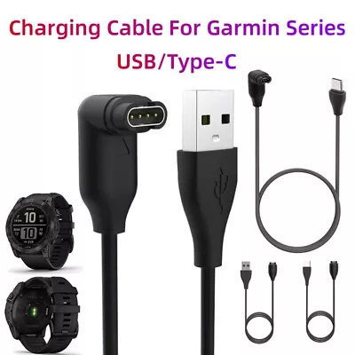 USB Charging Cable For Garmin Fenix 7 7S 7X 6 6S 6X 5 5S 5X Venu 2 2S Smartwatch • $8.89