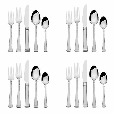 Mikasa Hammered Harmony 18/10 Stainless 20pc. Flatware Set (Service For Four) • $69.99