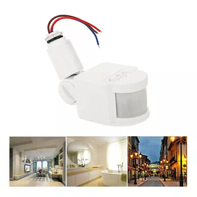 Outdoor 180° LED Security PIR Infrared Motion Sensor Detector Switch Wall Light • $7.99