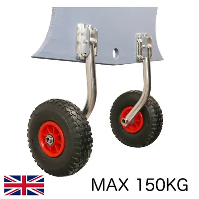 Dinghy Launching Wheels Fold Up Design Pneumatic Tyres High Quality Stainless • £129