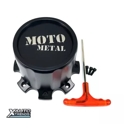 Moto Metal DUALLY REAR Wheel Center Cap Satin Black 1079L171RMOSB-H124 • $299