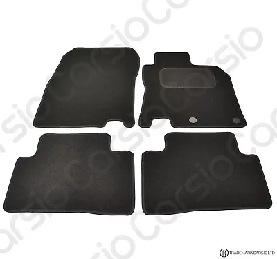 Tailored Black Car Floor Mats Carpets FOR Nissan Qashqai 2014 To 2021 4pc Set • £13.99