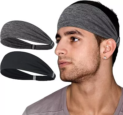 Men Women Gym Running Sweatband Headbands Athletic Fitness Yoga Hair Bandage US • $5.98