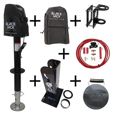 $549 • Buy Black Jack Trailer Jack & Electric Powered Caravan Jack