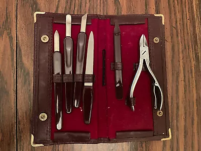 Vintage  Manicure Set In Case • $7.19