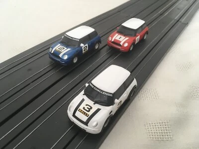 £19.99 • Buy Micro Scalextric Bmw Mini Rally Cars X 3. #1, 2 & 3 Mini Challenge (lr)