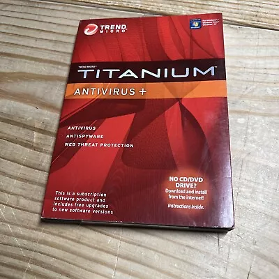 Trend Micro Titanium Antivirus+ Antispyware Web Threat Protection. • $29.99