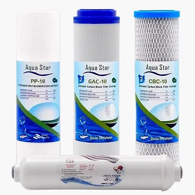 $37.50 • Buy 5 Stage Reverse Osmosis Water Filter Replacement Cartridges Set  Except Membrane