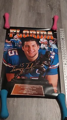 Tim Tebow Heisman Poster 2007 28  X 20  Faux Signed Autograph Florida Gators • $29.99