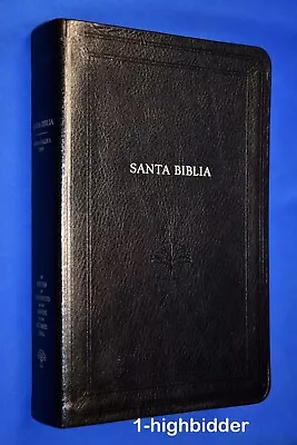 2017 LDS Santa Biblia Black Invecchiato Leather Mormon Employee Gift Edition • $129.99