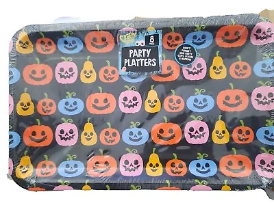 £4.99 • Buy 8 X Halloween Serving Platters Buffet Tea Party Plates Sandwich Food Table Trays