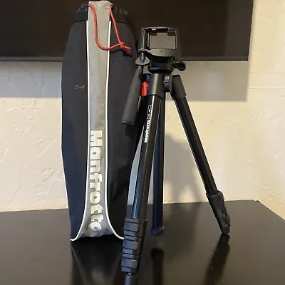 Manfrotto 728B Digi Tripod (Black) With 3-Way Pan/Tilt Head PRE-OWNED • $55