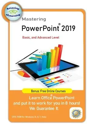 Learn Microsoft 365 PowerPoint 2019  - DVD Training Course • $29.95