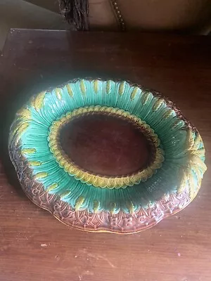 Fabulous Majolica Wheat Bread Platter Excellent • $125