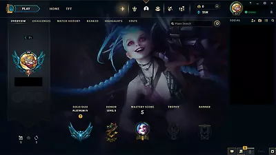 League Of Legends EUW - PLAT IV - 25k BE + Champs - Good Mmr +32lp - Nice Skins • $14.99