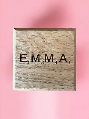 Solid Oak Coaster X 1 (personalised) • £4.50