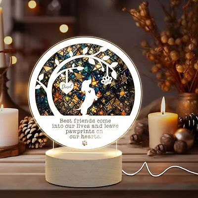 Personalized Dachshund Dog Night Light Memorial Spirit TreePet Remembrance Gift • $24.99