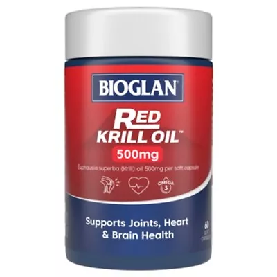 Bioglan Red Krill Oil 500mg 60 Capsules • $31.69