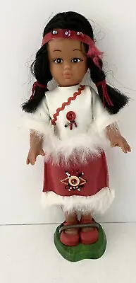 $9.99 • Buy Native American Indian Doll Girl With Stand;Headband,Faux Leather Clothes,Beaded